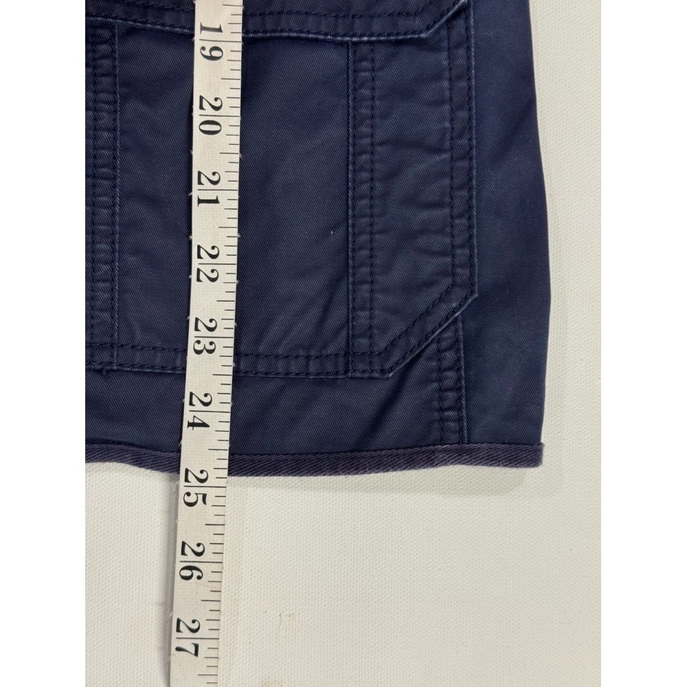 J.Crew Navy Utility Jacket Women's Cotton Gold Button Field Coat Preppy Classic - Picture 12 of 14